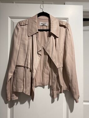 BB Dakota Blush Open-Front Trench Jacket